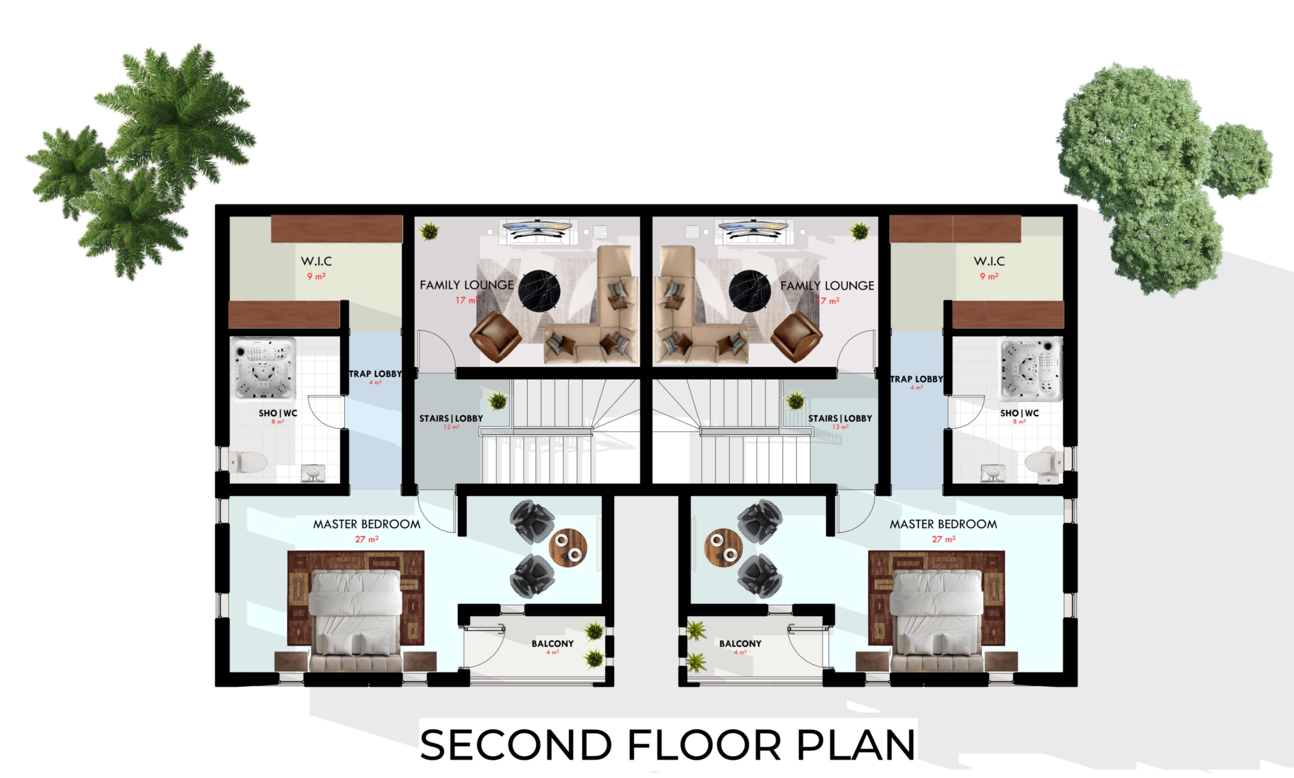 jpeg-optimizer_03_5 BEDROOM SEMIDETATCHED DUPLEX  - SECOND FLOOR PLAN